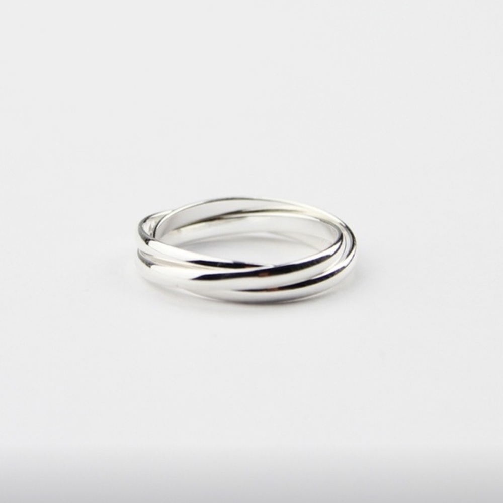 NWT Sterling Silver Three Ring Set